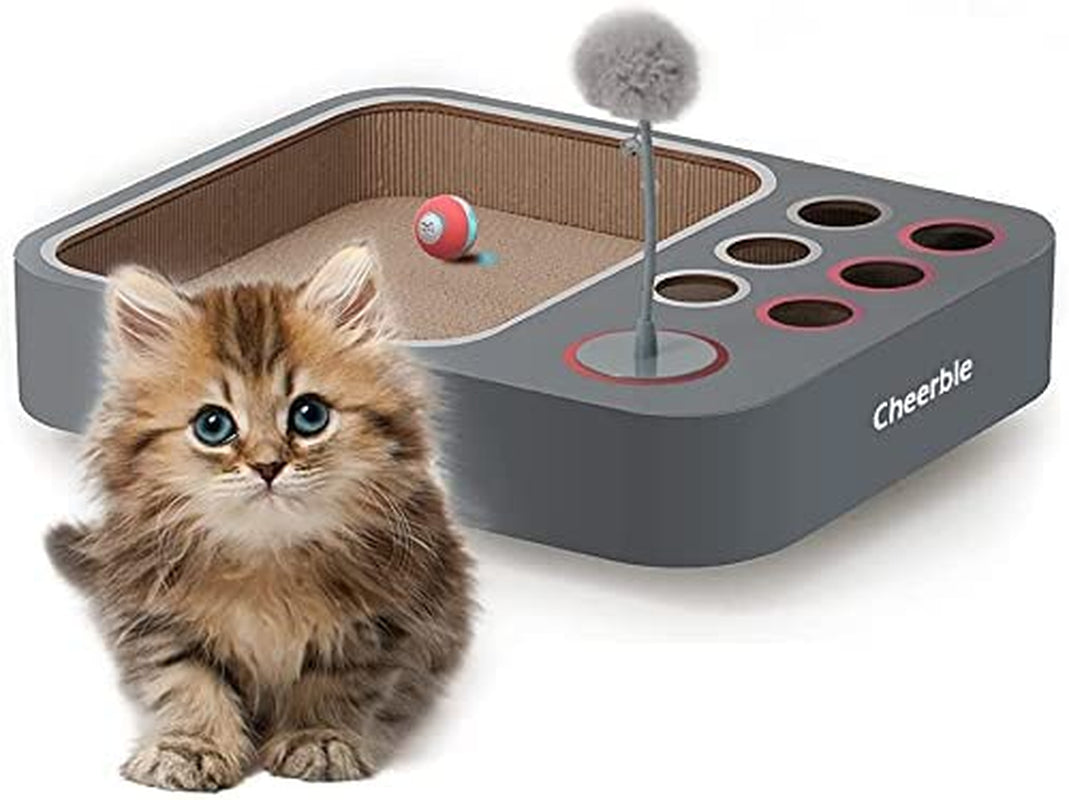 Cat Ball Board Game: Interactive 3-in-1 Toy for Playful Cats