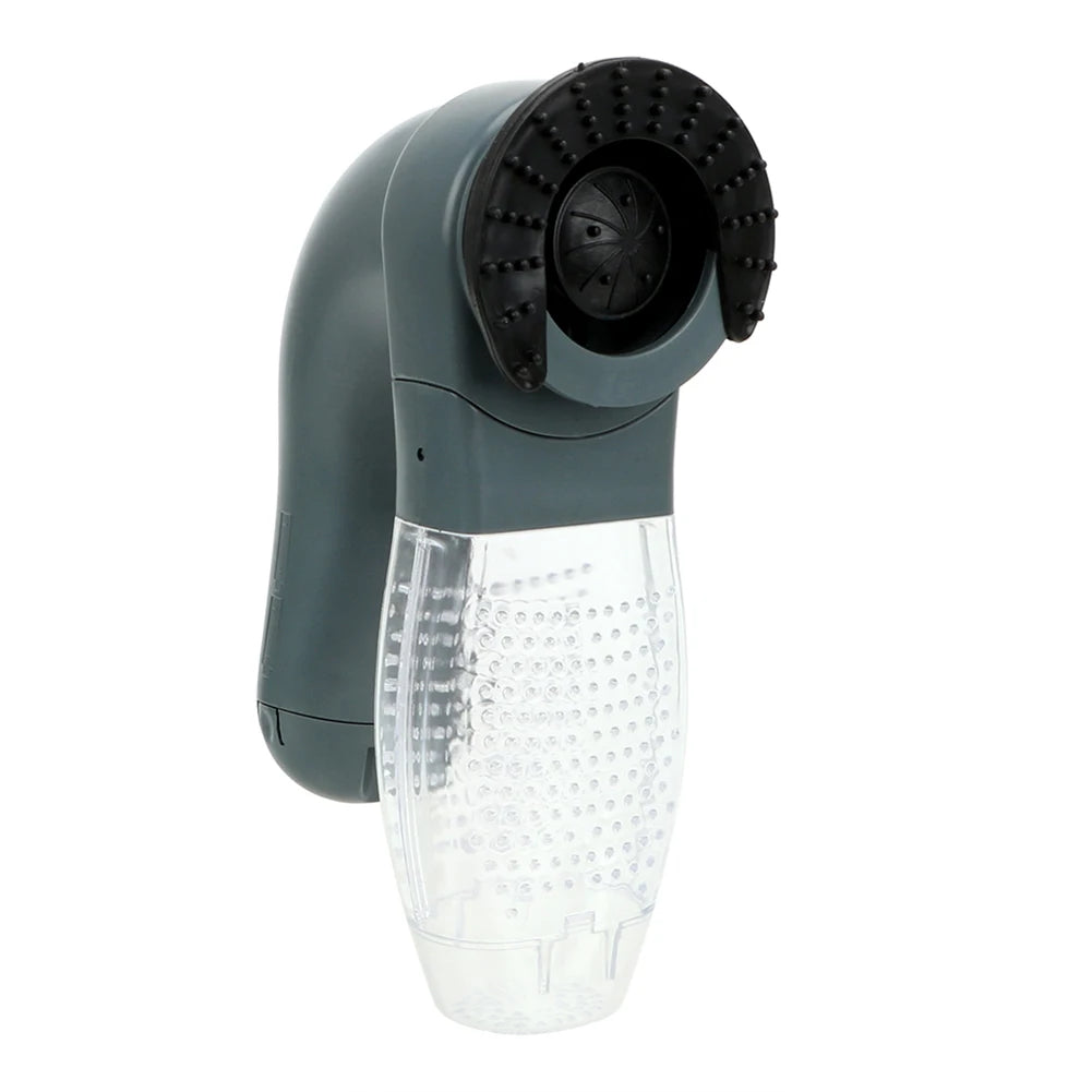 Portable Pet Hair Vacuum: Electric massage, cleaning tool.