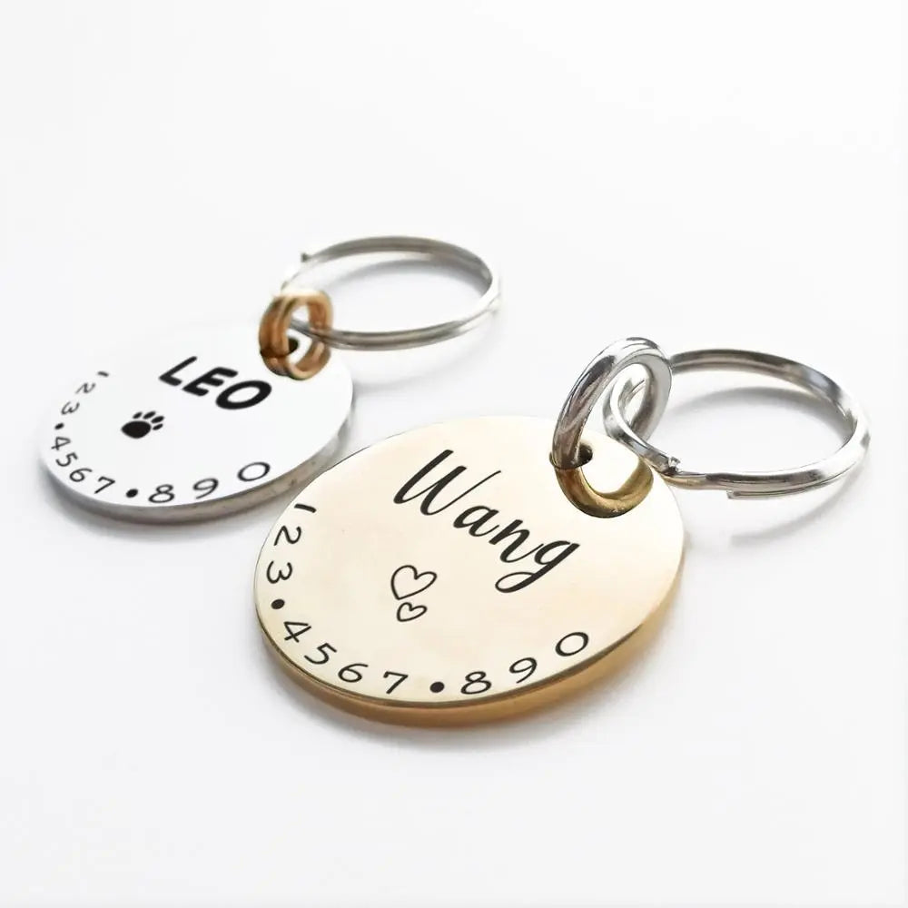 Personalized Pet ID Tag Necklace: Custom Engraved Supplies