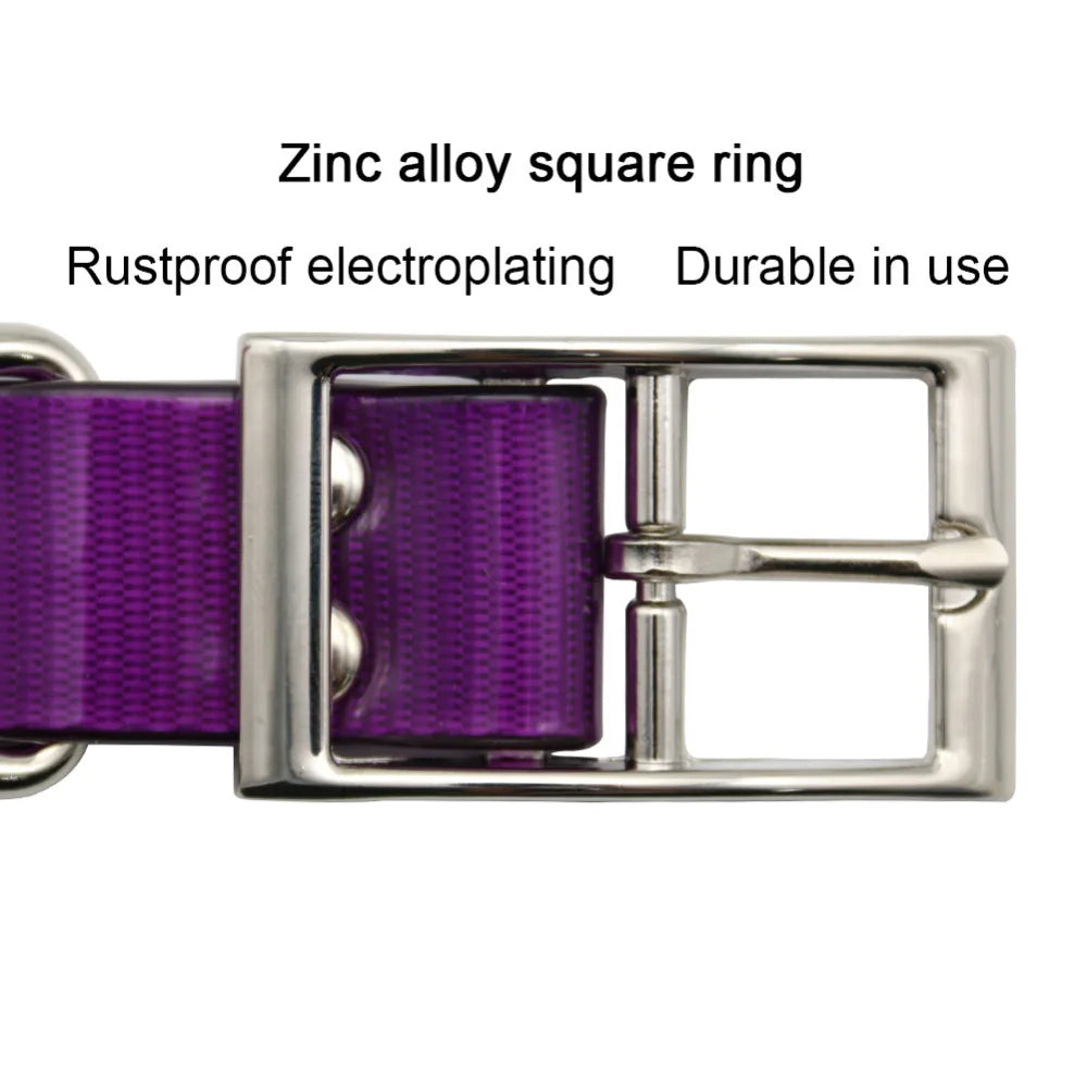 Waterproof Dog Collar: TPU+Nylon Resistant Dirt Collars