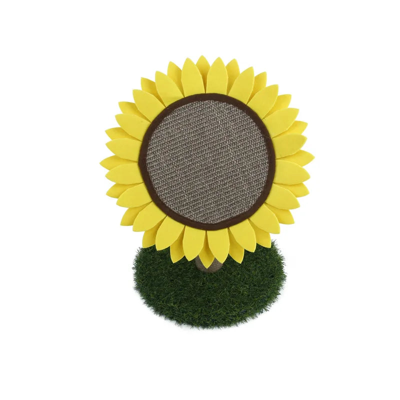Cute Sunflower Cat Scratcher: Claw Grinding Toy for Cats.