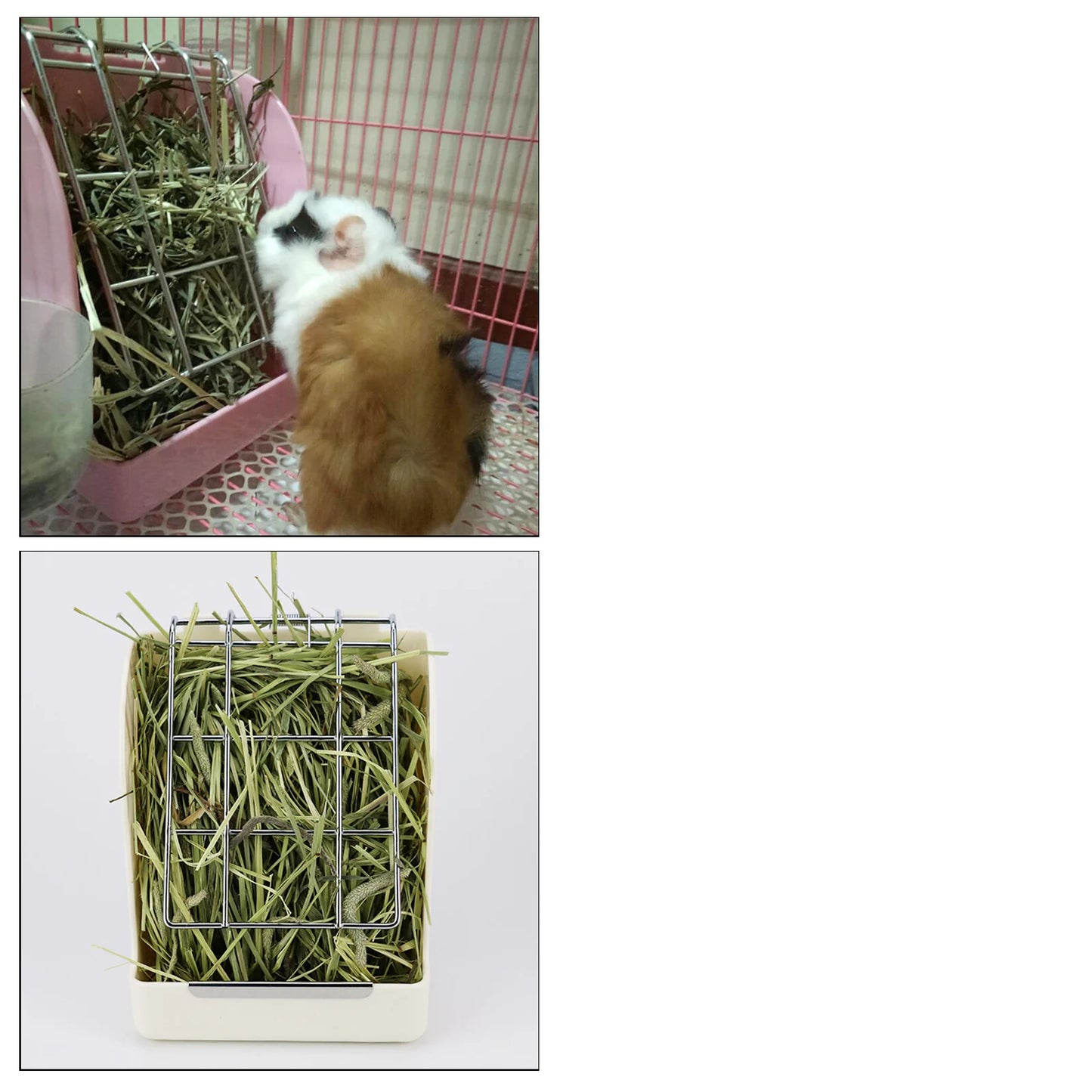 Rabbit Hay Feeder Rack: Manger for Small Pet Feeding.