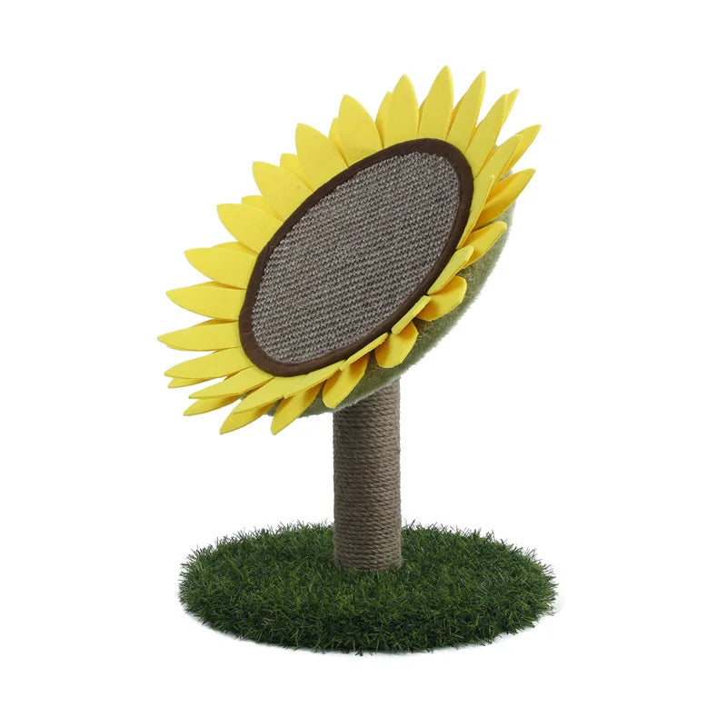 Cute Sunflower Cat Scratcher: Claw Grinding Toy for Cats.