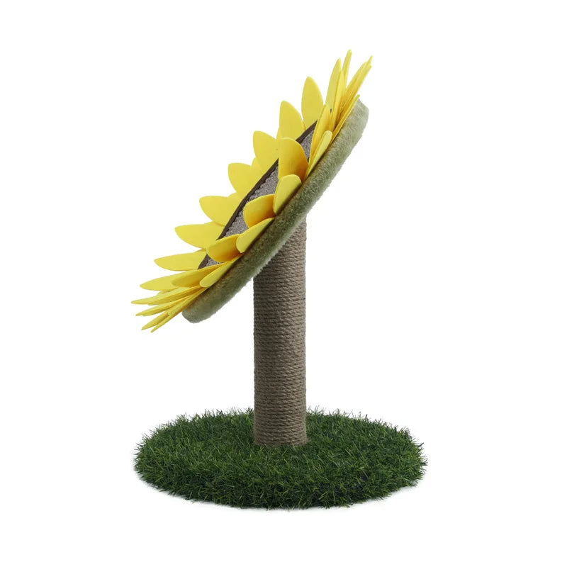 Cute Sunflower Cat Scratcher: Claw Grinding Toy for Cats.