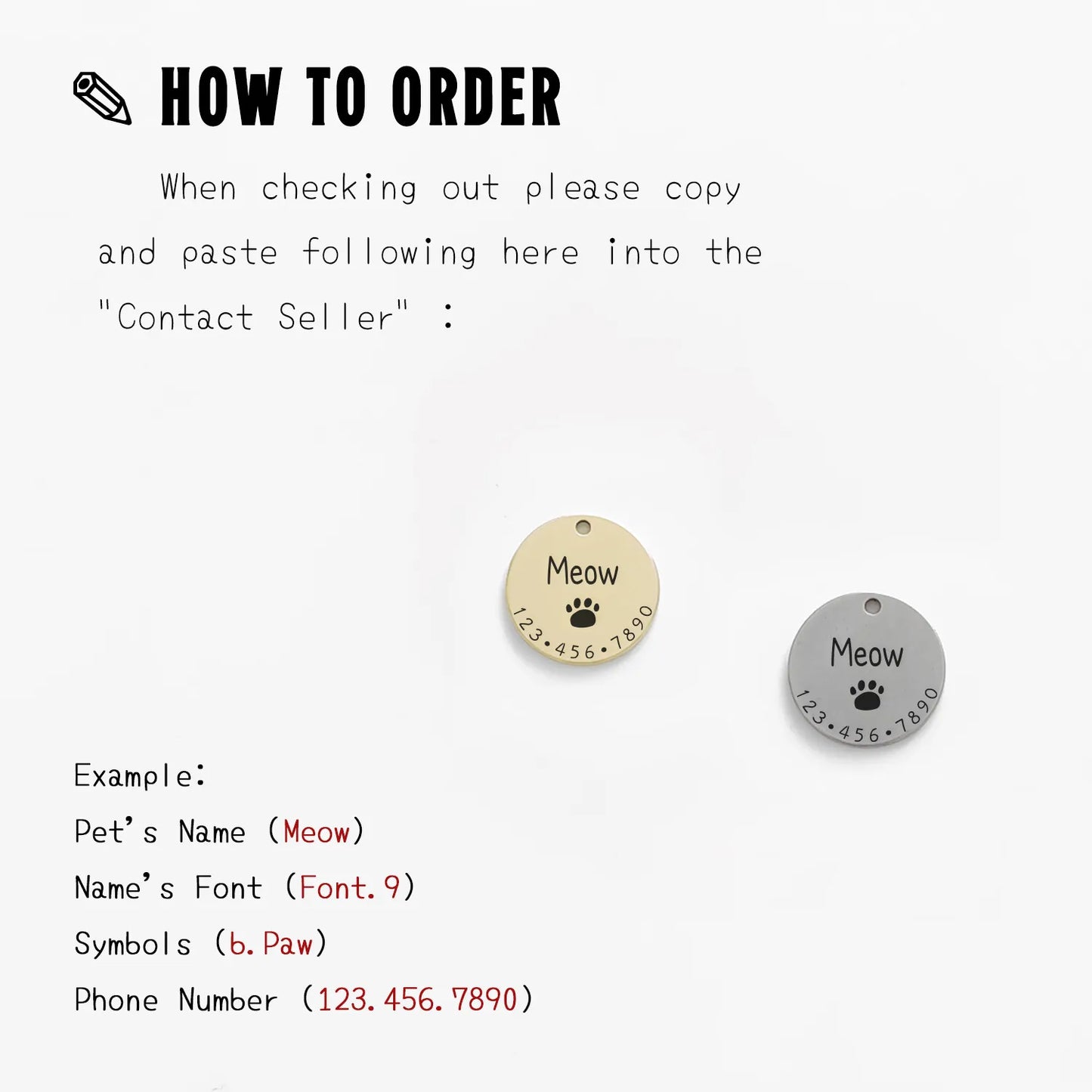 Personalized Pet ID Tag Necklace: Custom Engraved Supplies