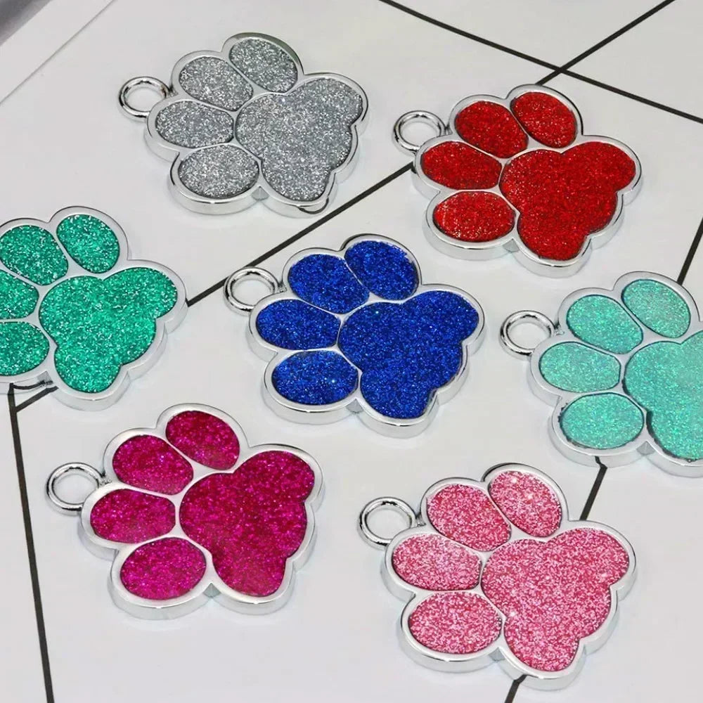 Personalized Dog Cat Tags: Engraved ID Name Collar Pendant