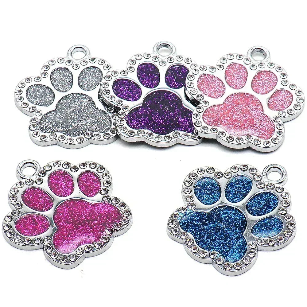 Personalized Dog Cat Tags: Engraved ID Name Collar Pendant
