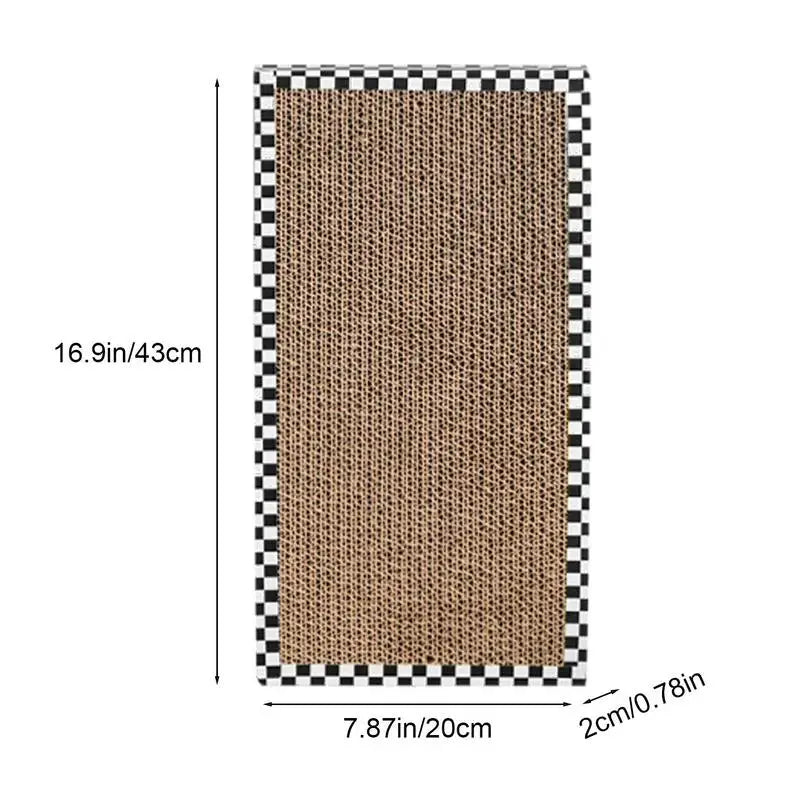 Durable Scratching Board: Refillable pad, easy claw sharpening, wear-resistant.