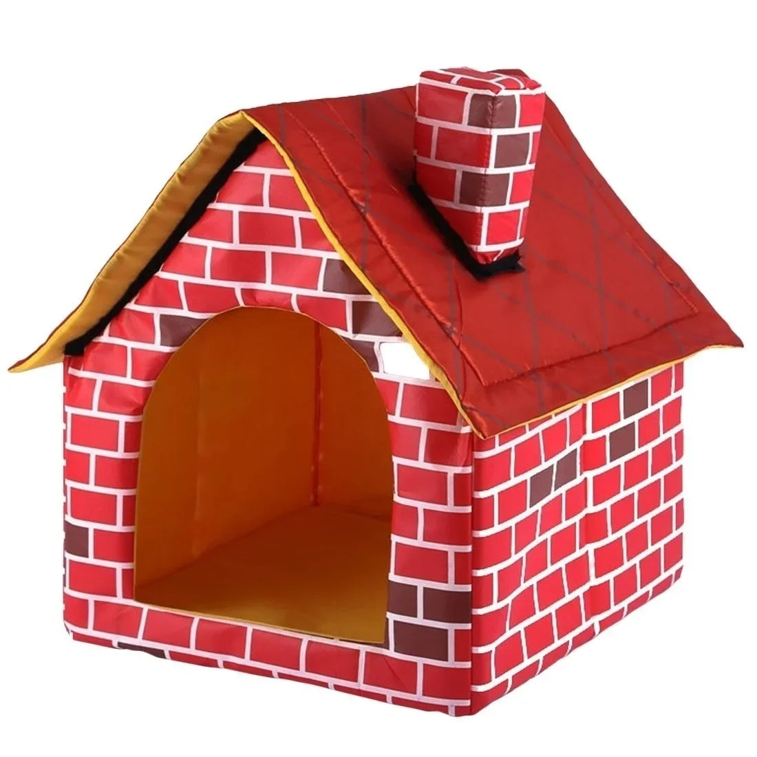 Portable Kennel: Brick-style warmth for small dogs and cats.