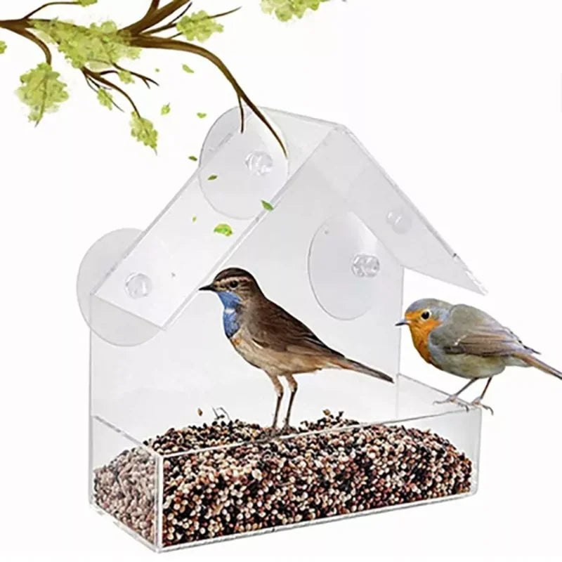 Wooden Bird Feeder House