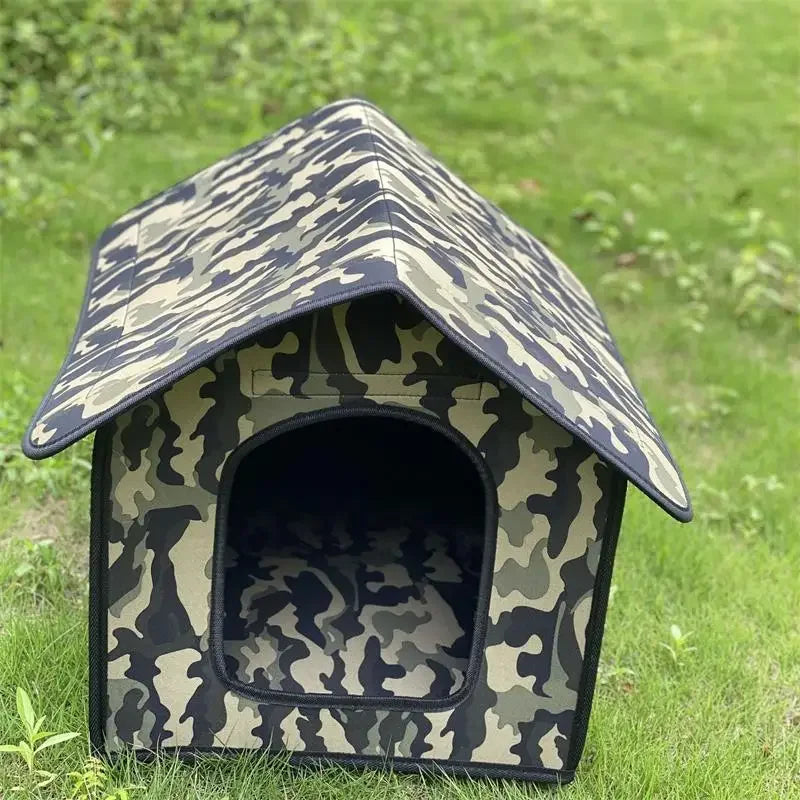 Waterproof Cat House: Removable, foldable bed for pets.