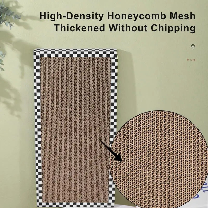 Durable Scratching Board: Refillable pad, easy claw sharpening, wear-resistant.