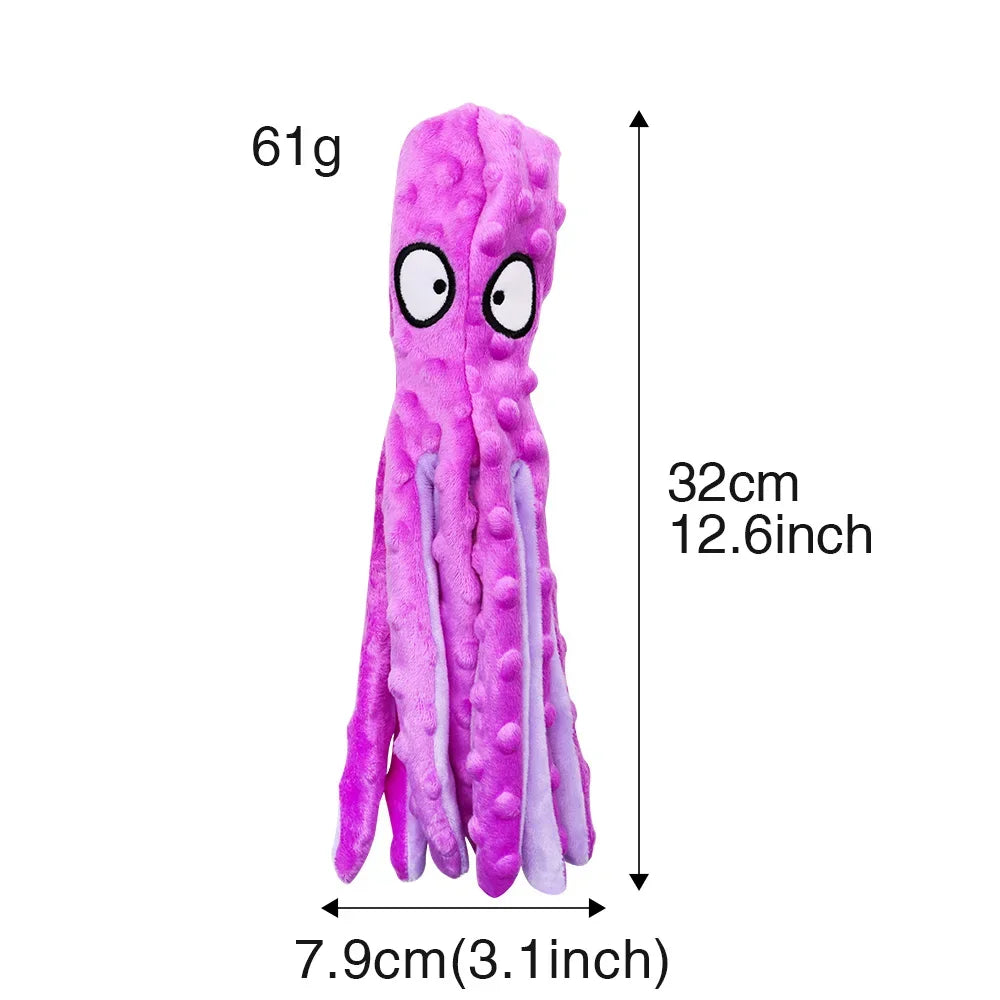Plush Toy: Interactive, Bite Resistant, Voice Octopus Shell Puzzle