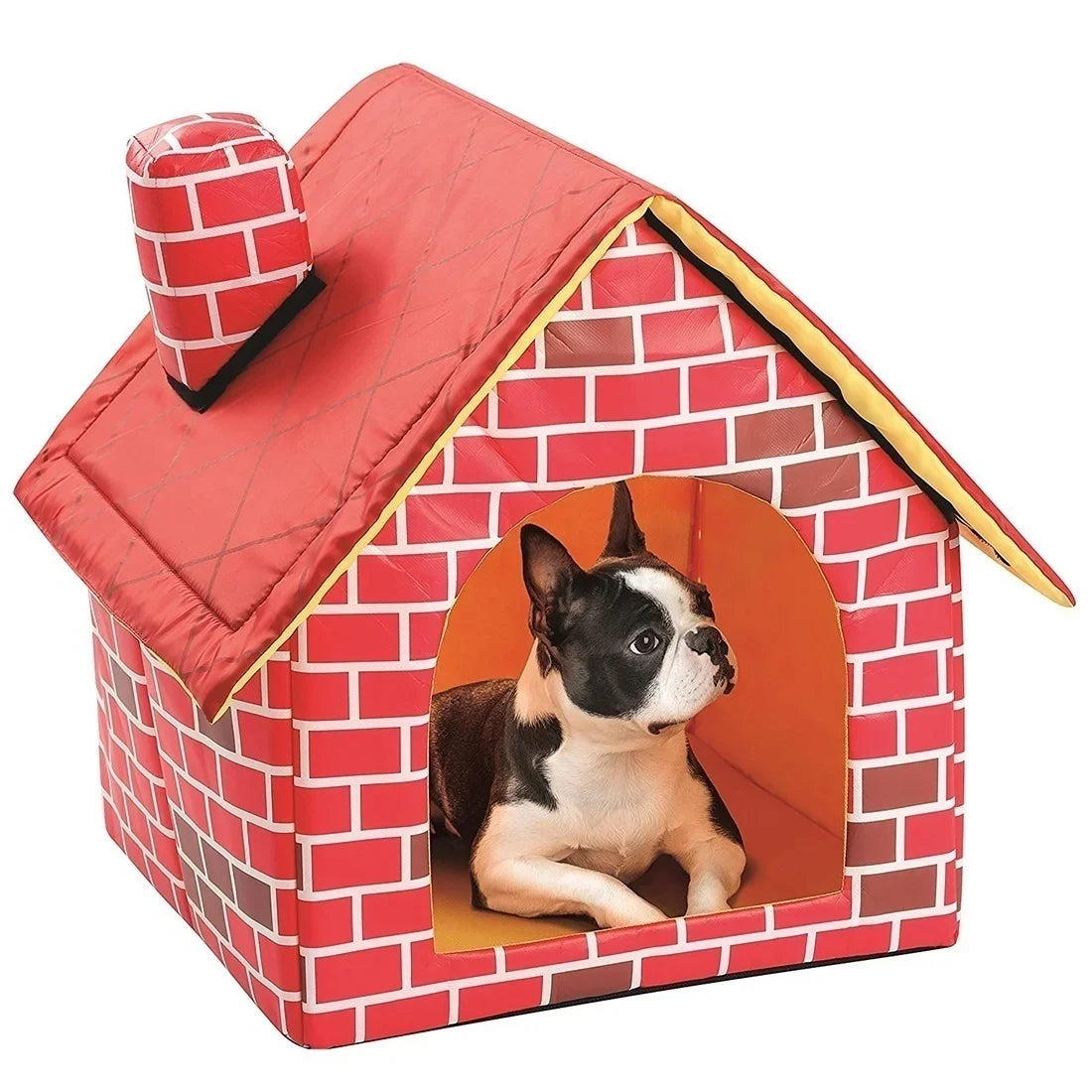 Portable Kennel: Brick-style warmth for small dogs and cats.