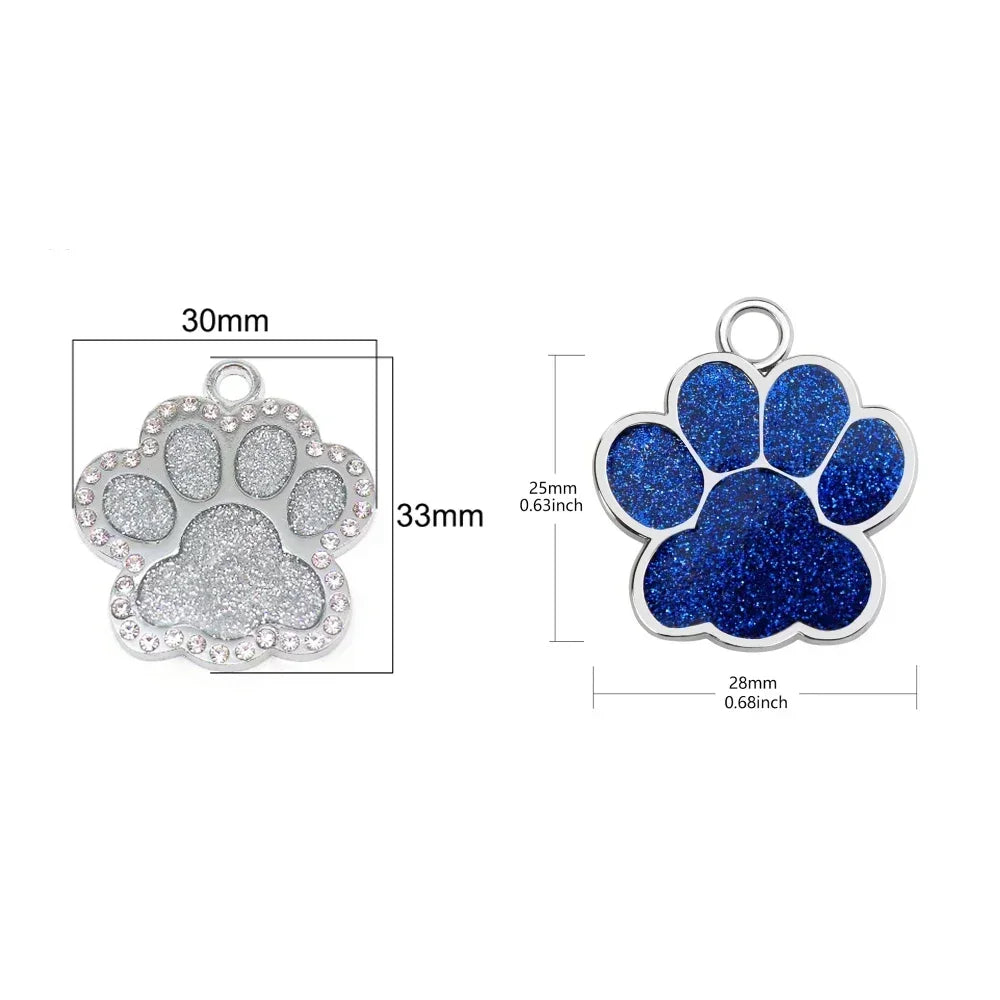 Personalized Dog Cat Tags: Engraved ID Name Collar Pendant