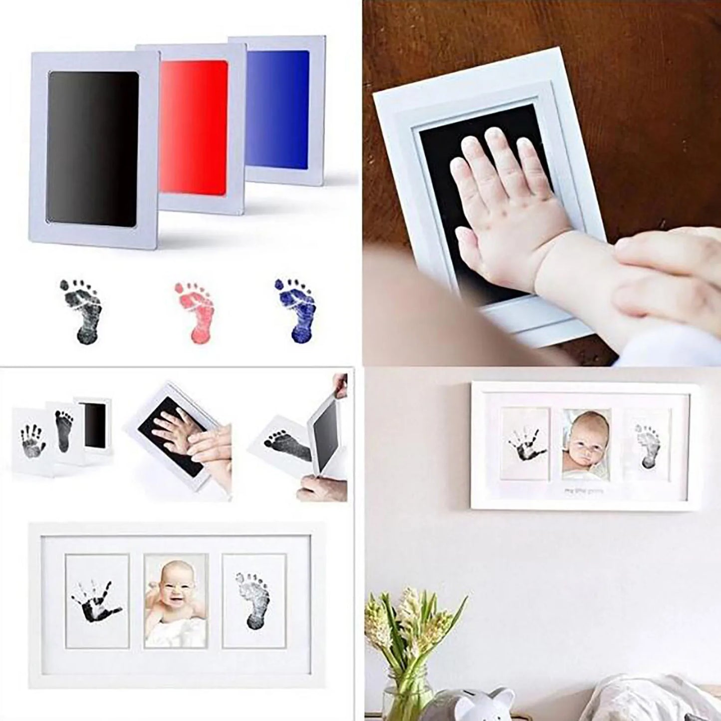 Paw Print Ink Pads: DIY Photo Frame Accessory, Newborn Souvenir
