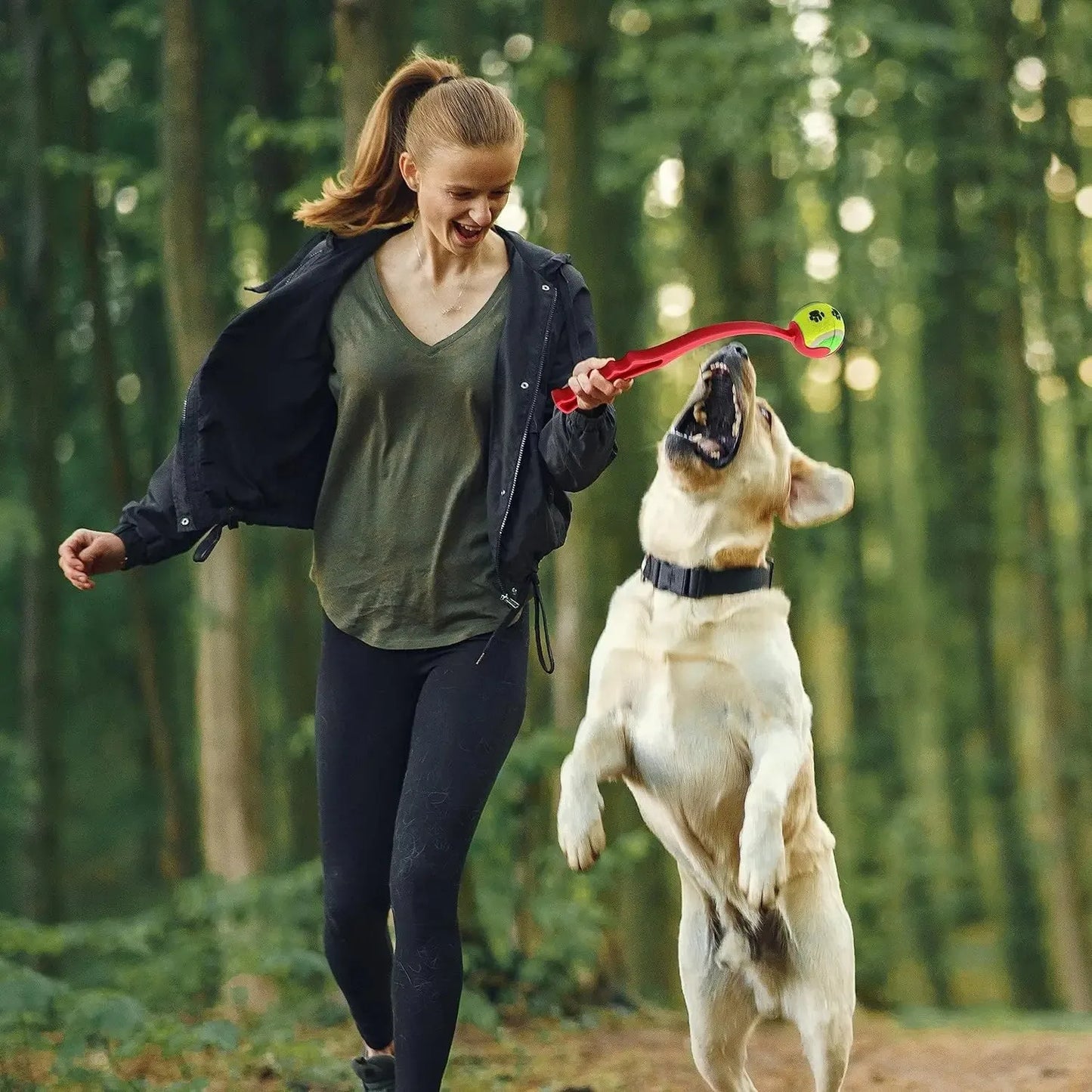 Throwing Stick Dog Toy: Outdoor Training Launcher Pole