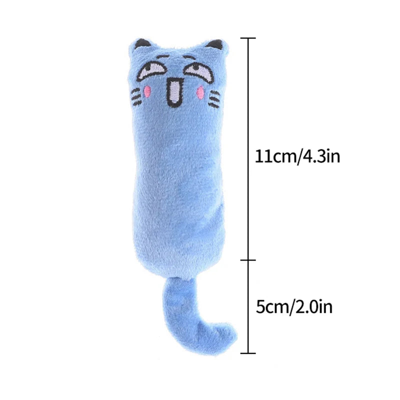 Soft plush catnip toy: Ideal for teeth care, playful kittens.