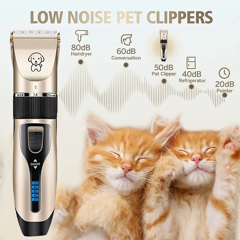 Dog Clippers: Cordless, professional grooming, for pets, rabbits.
