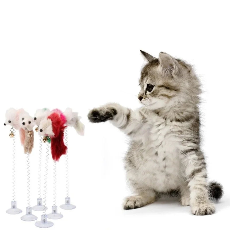 Cartoon Cat Teaser Toy: Keep Your Cat Playful and Engaged!