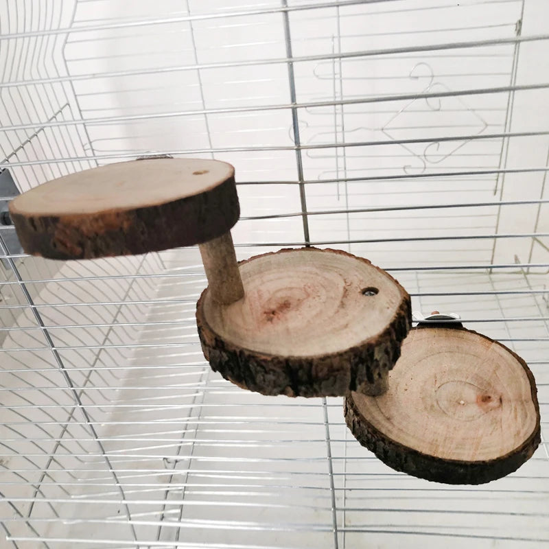 Pet-Friendly Log Stairs: Interactive Toy for Playful Pets