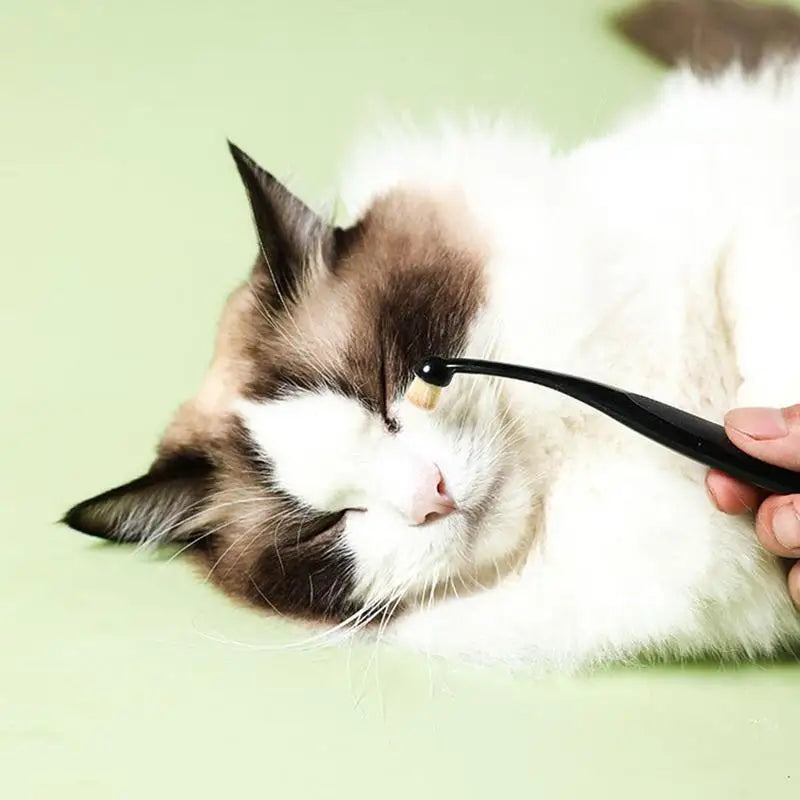 Tear stain remover brush: Gentle cleaning for pet eyes.