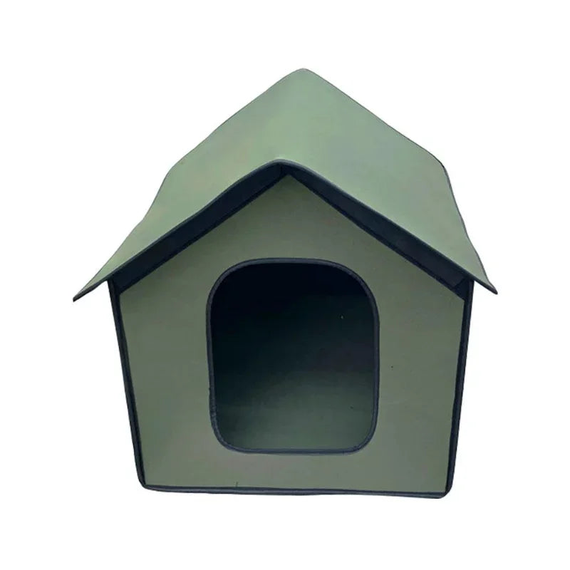 Waterproof Cat House: Removable, foldable bed for pets.