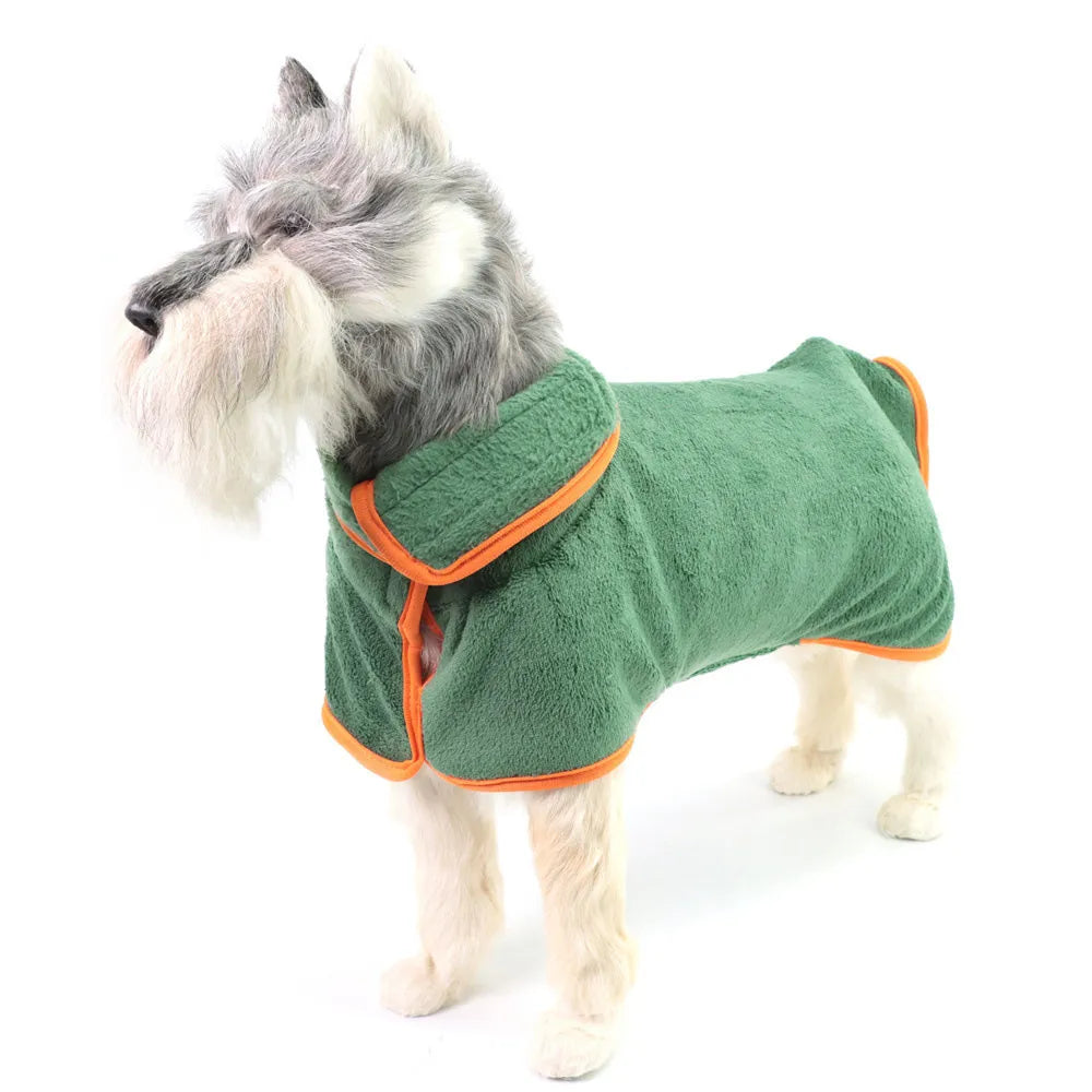 Dog Bathrobe, Quick-drying Towel, Cat Bathrobe, Super Absorbent, Pet Adjustable Fit Towel, Multiple Size Options