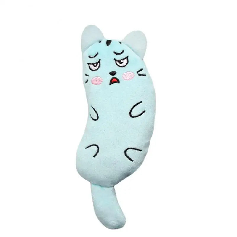 Catnip Kitten Toys: Cute plush expressions, cartoon toys for pets.