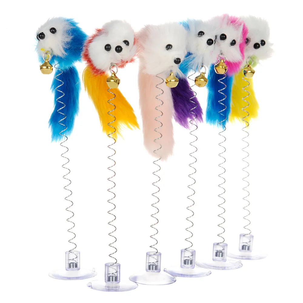 Cartoon Cat Teaser Toy: Keep Your Cat Playful and Engaged!