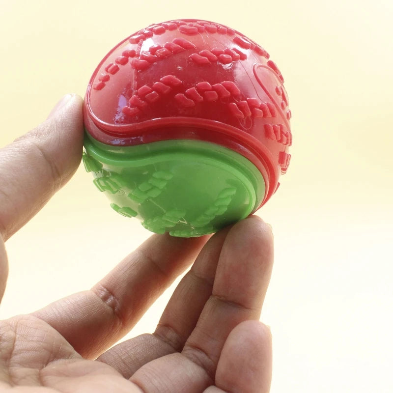 Interactive Dog Toys: Soft TPR material, teeth cleaning, squeaky ball.