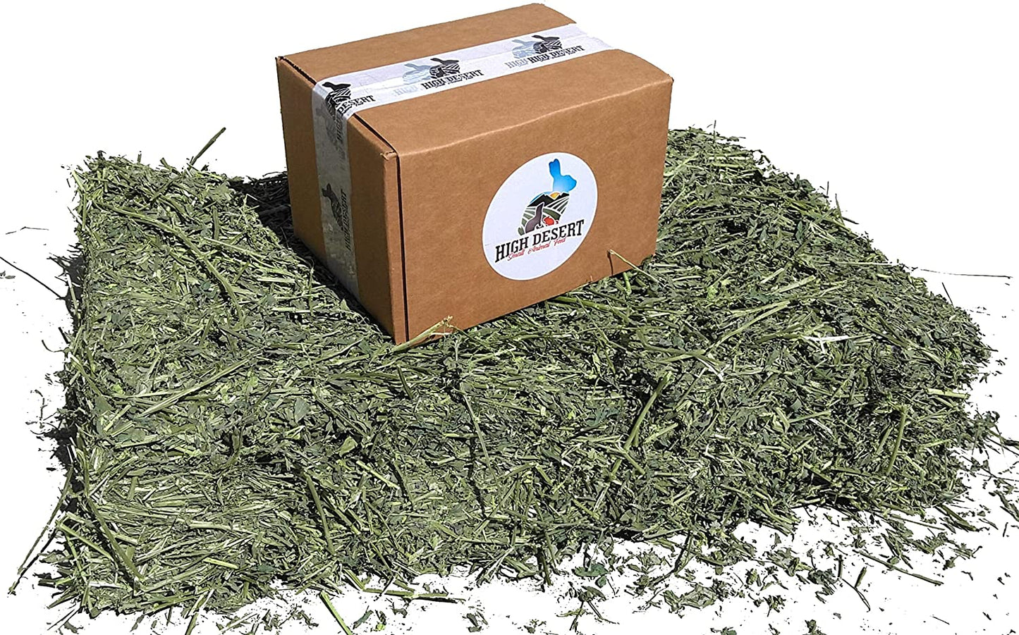 High Desert Alfalfa Hay: Dried Natural Hay for Rabbits, Guinea Pigs, Chinchillas, Ferrets - Protein and Fiber Rich - Healthy Pet Food