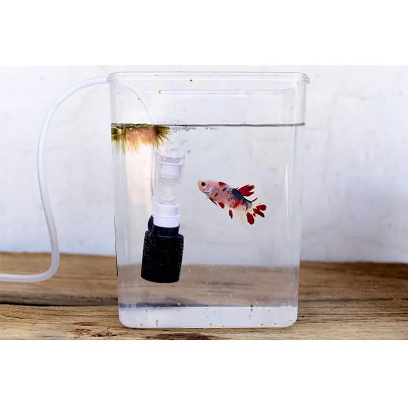 Ultra-Quiet Mini External Filter: Aquarium Oxygen Pump Accessory, Submersible