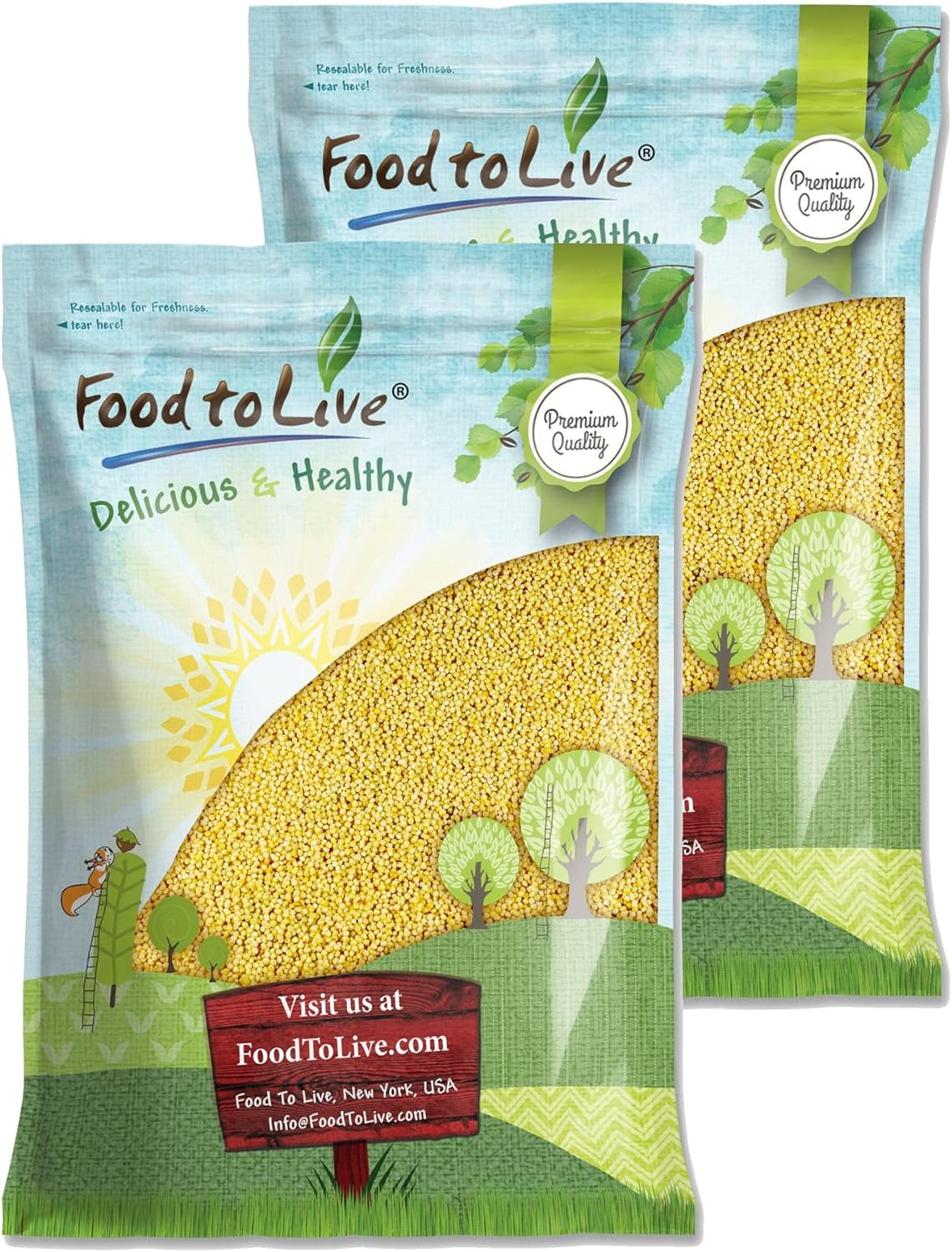 Hulled Millet, 18 Pounds – Whole Grain Seeds, Kosher, Raw, Bulk