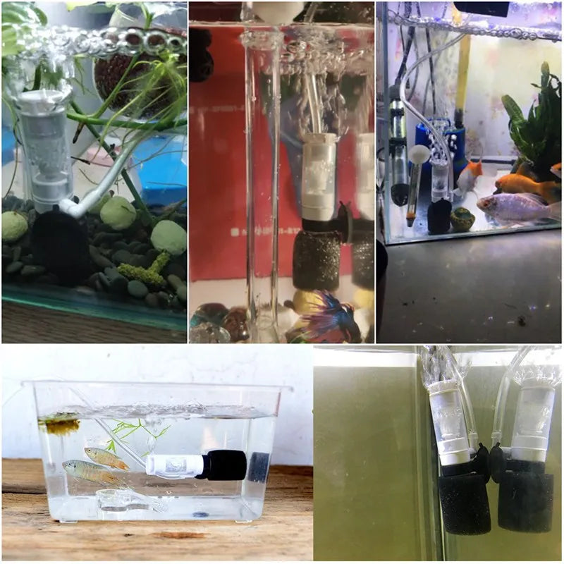 Ultra-Quiet Mini External Filter: Aquarium Oxygen Pump Accessory, Submersible