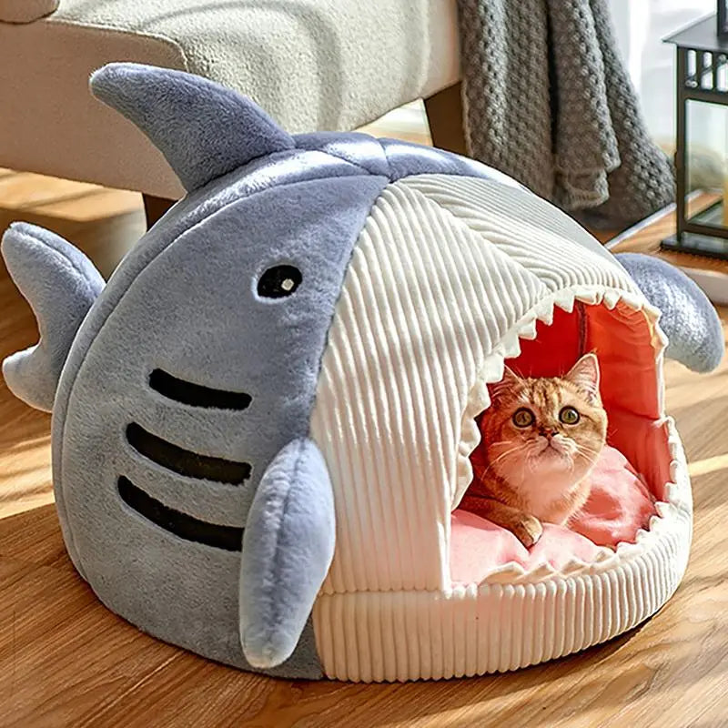 Cat Bed: Spring Shark Designed Breathable Dog Bed, Pet Supplies for Indoor Use