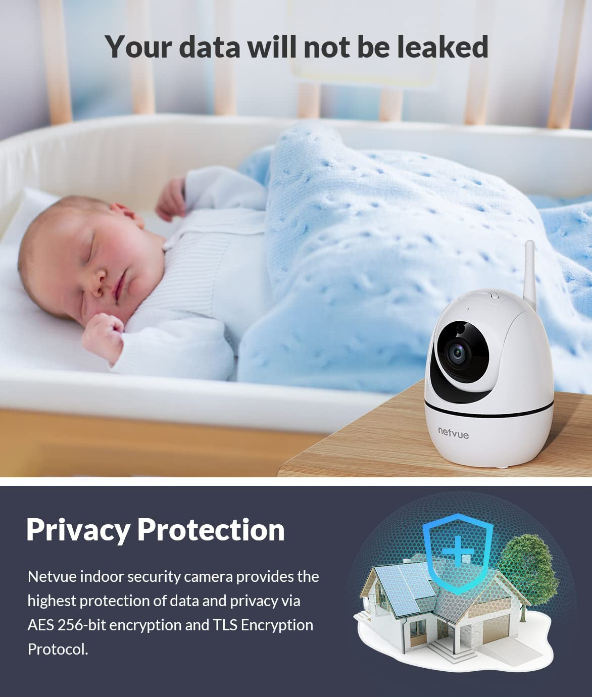 Indoor Pet Camera: 1080P FHD, Wifi, 2-Way Audio, Night Vision