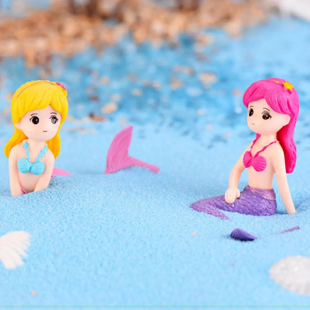 Aquarium Little Mermaid Ornament: Cute Desk Decoration for Fish Tank