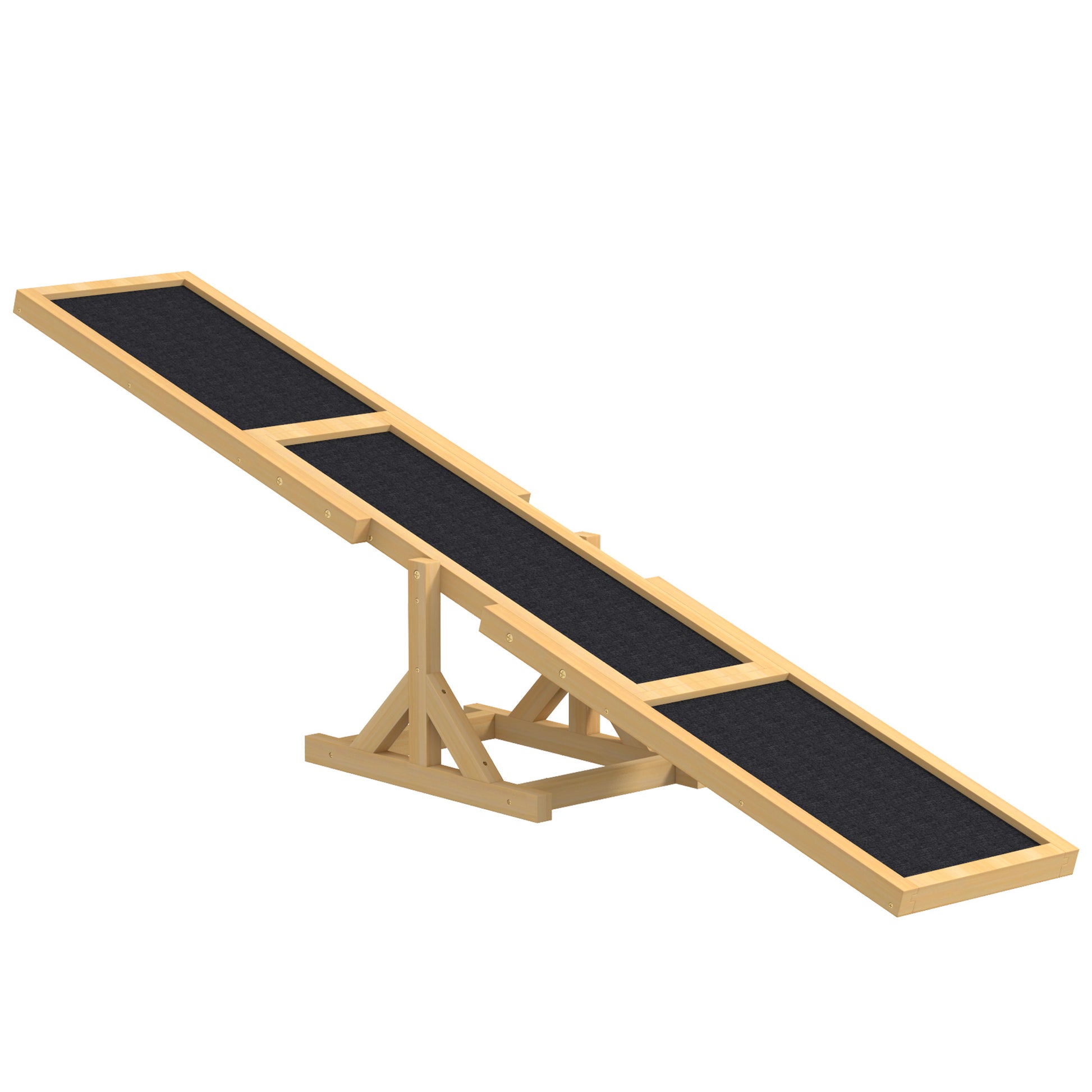 Pet Seesaw: Wooden Dog Training Equipment for Active Play