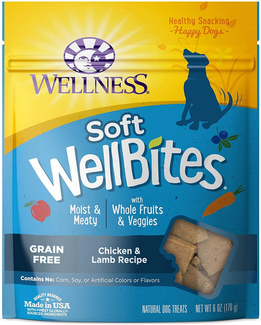 Wellness Rewarding Life Soft Dog Treats: Grain-Free, Chicken & Lamb Recipe, 6-Ounce Bag