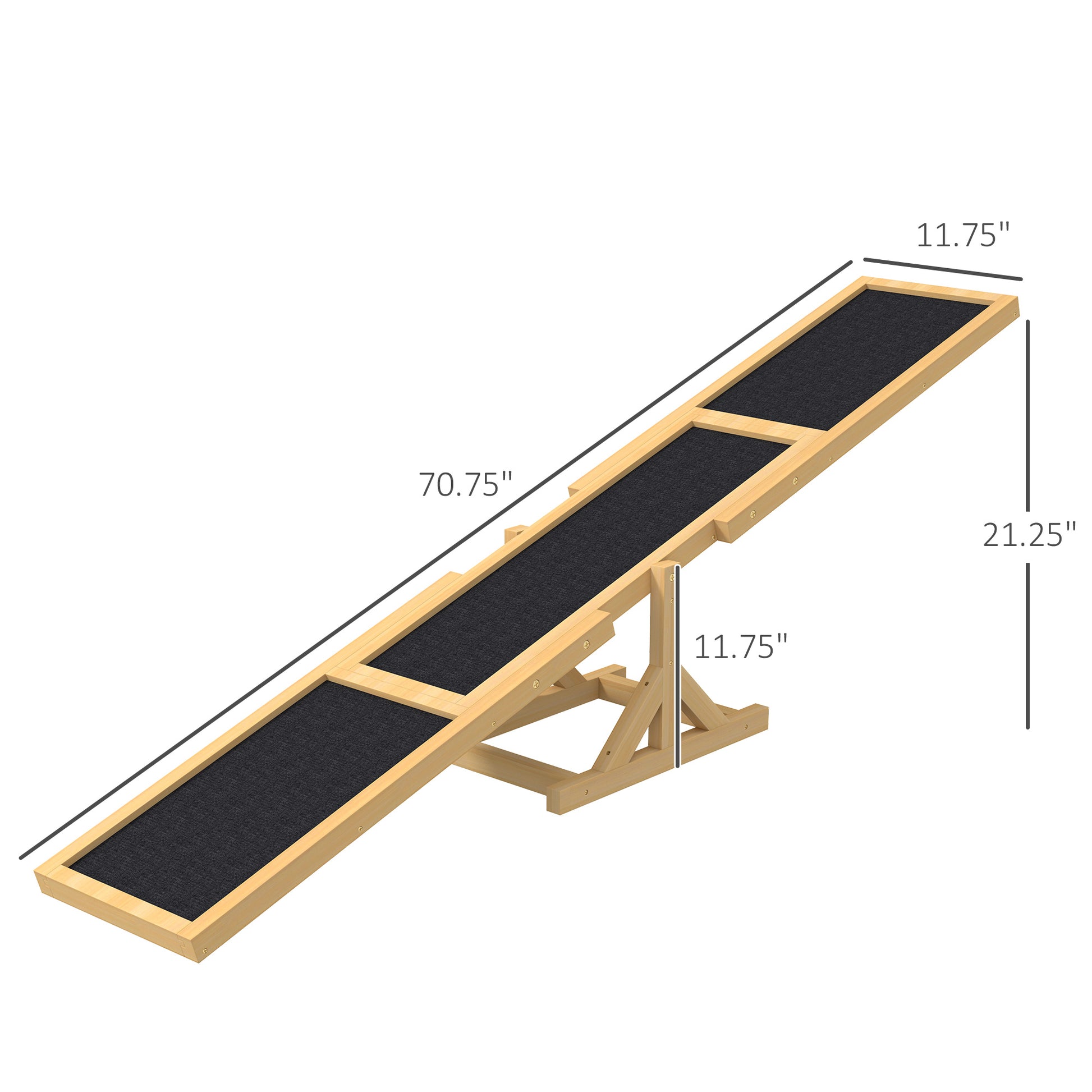 Pet Seesaw: Wooden Dog Training Equipment for Active Play
