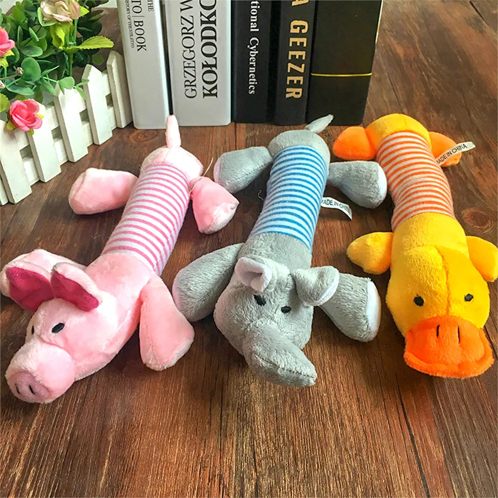 Squeaky Plush Dog Toy: Durable, Funny Chew Toy for Pets