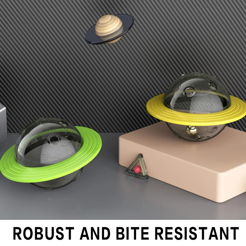 Bite-resistant Dog Self-healing Toy: Flying Saucer Leaking Ball Device.