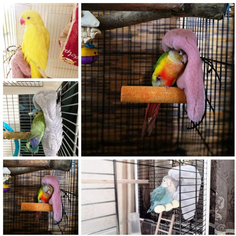 Winter Bird Shawl Nest: Warm, decorative tent for small birds.