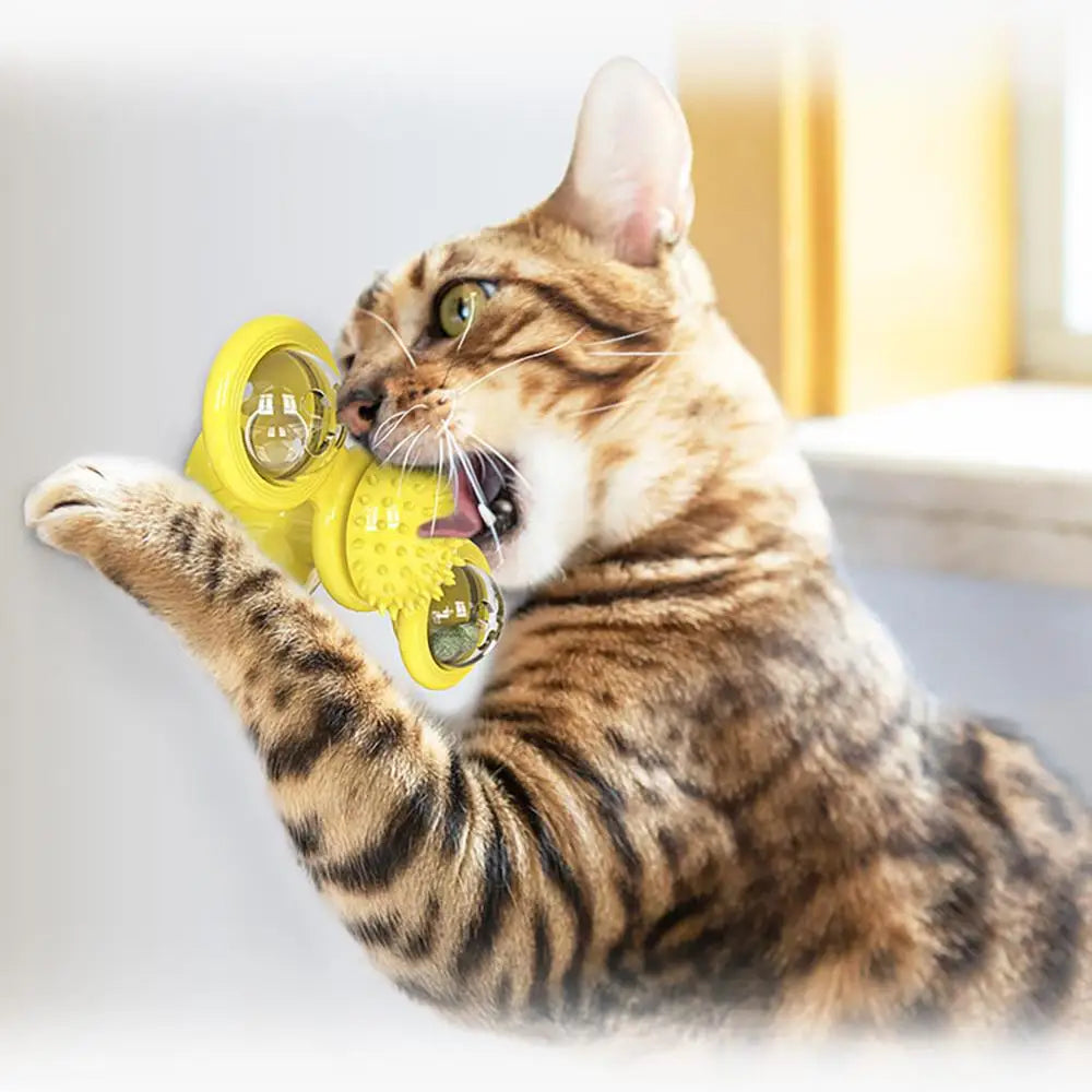 Rotating Windmill Cat Toy: Entertain Your Cat for Hours!