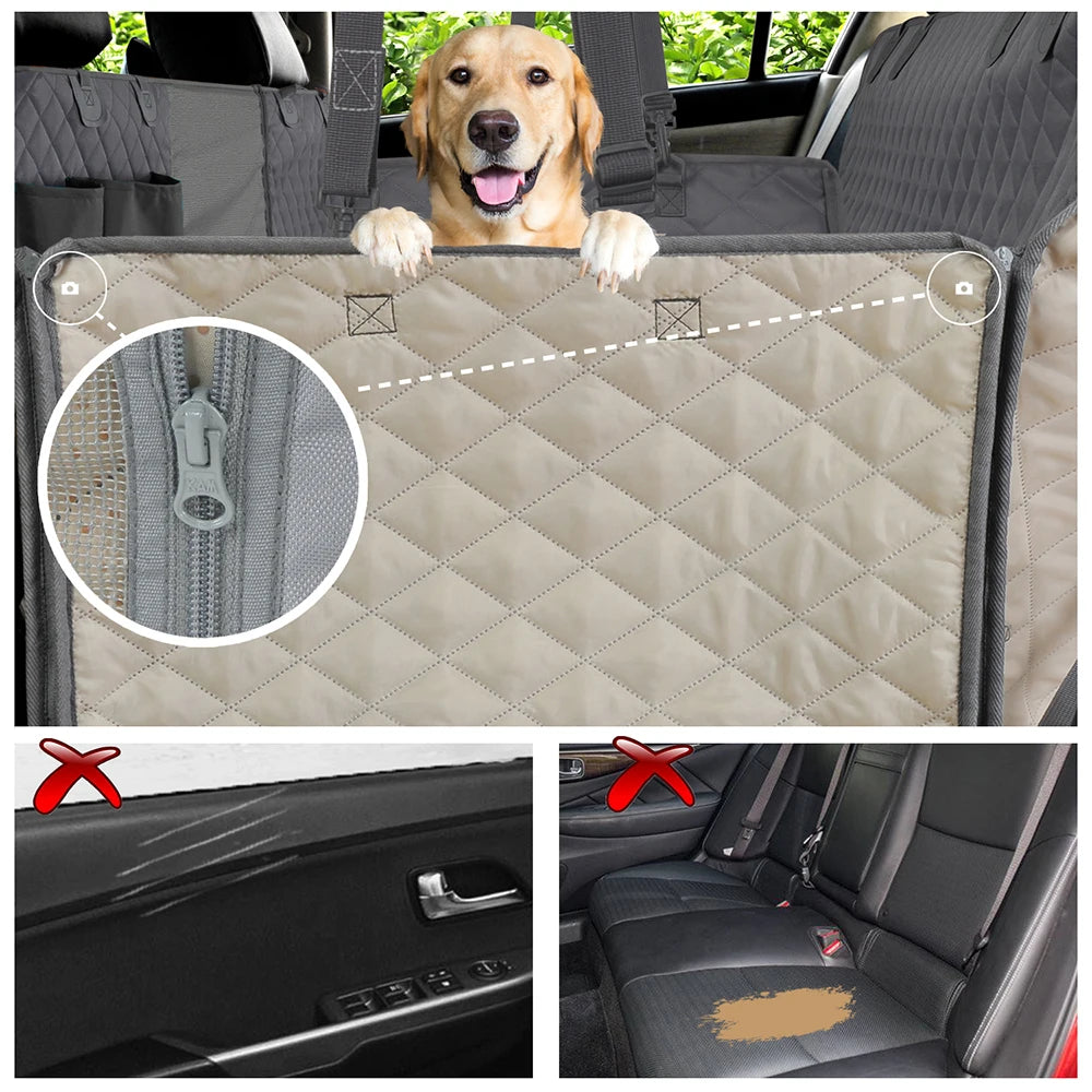 Waterproof Dog Car Seat Cover: Rear Hammock Protector Mat