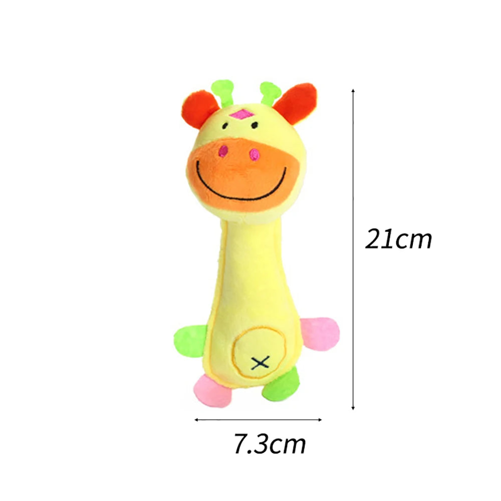 Smiley Pet Plush Toy: Molar teeth cleaning, variety of animals available.