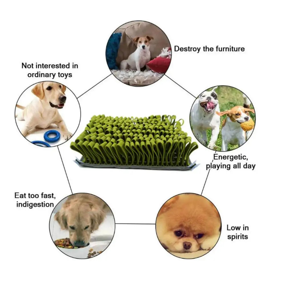Sniffing Mat Puzzle Toy: Interactive Game, Feeding Training Blanket