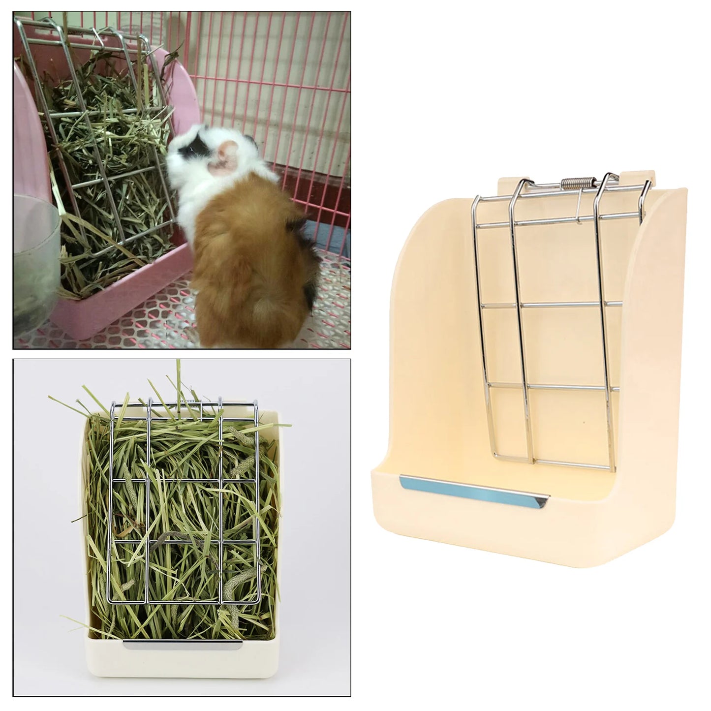 Rabbit Hay Feeder Rack: Manger for Small Pet Feeding.