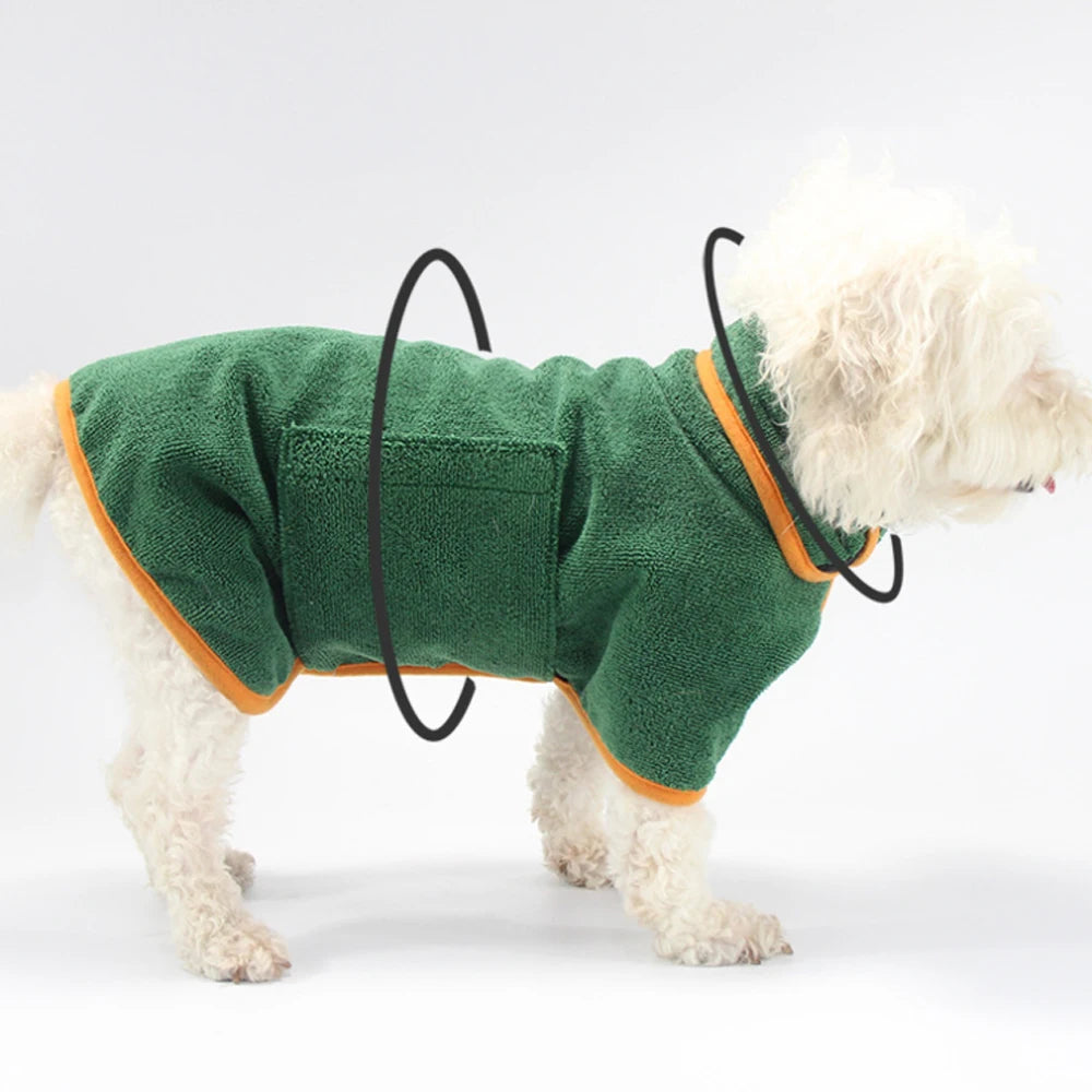 Absorbent Pet Bathrobe 